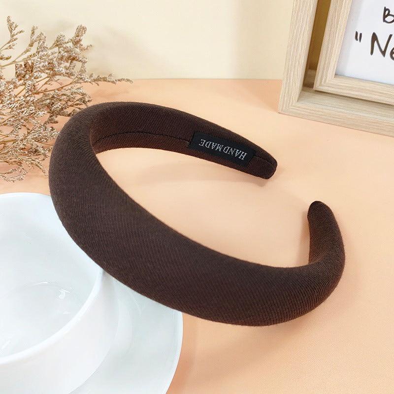 Wholesale Autumn and Winter Solid Color Fabric Hair Bands